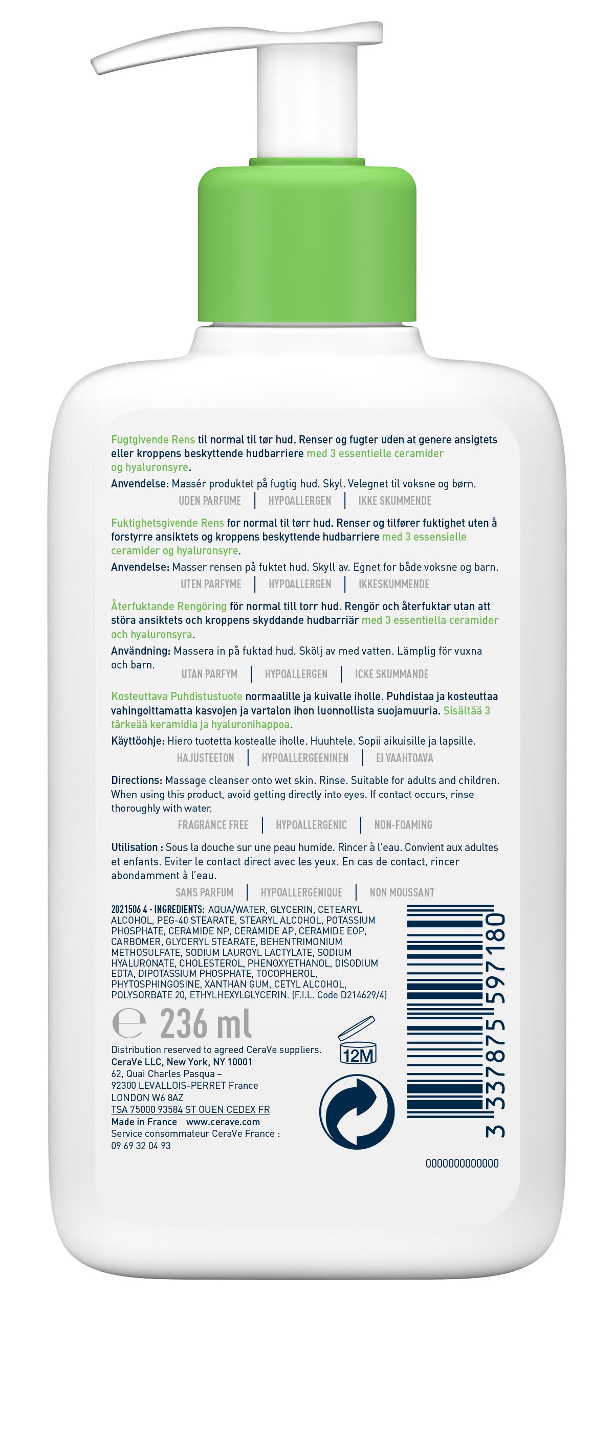 CeraVe Hydrating Cleanser 236 ml
