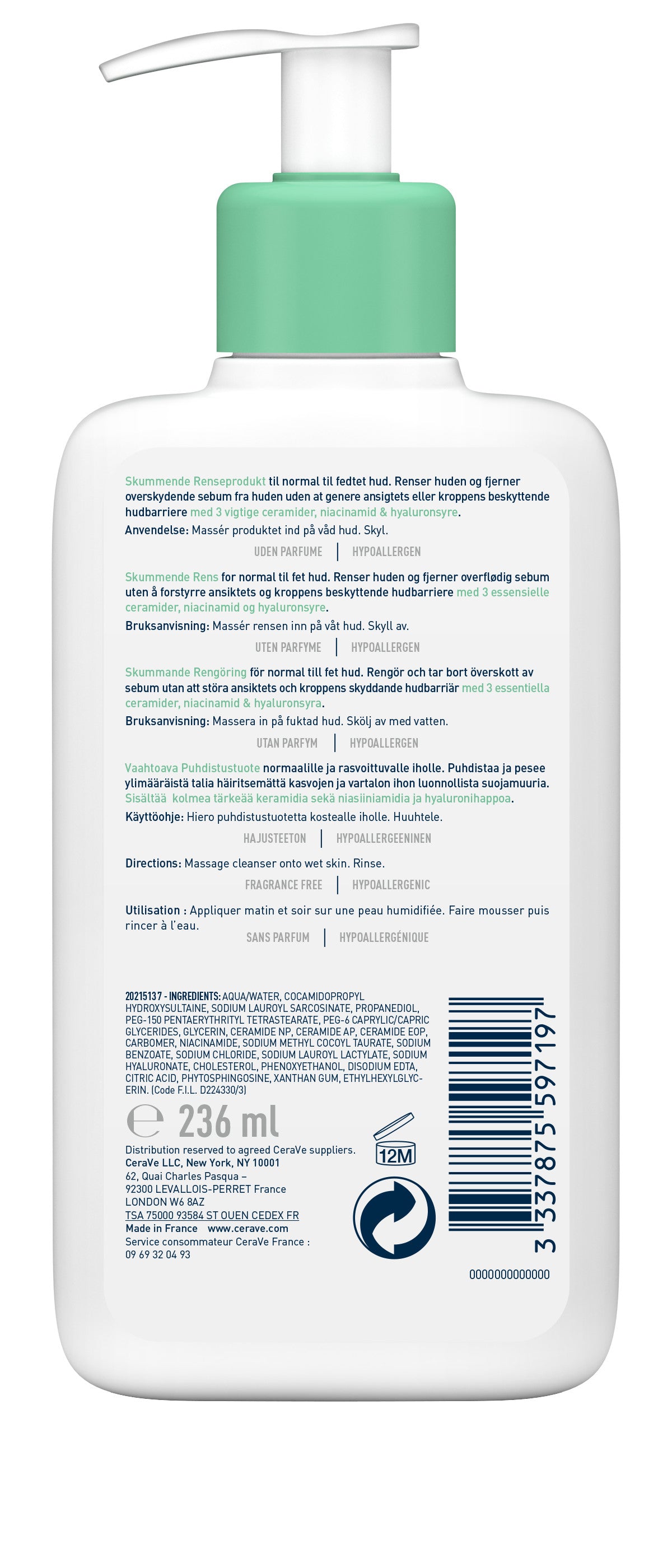 CeraVe Foaming Cleanser 236 ml