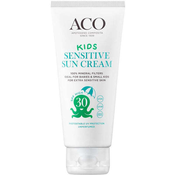 ACO KIDS Sensitive Sun Cream SPF 30 100 ml -poistuva tuote
