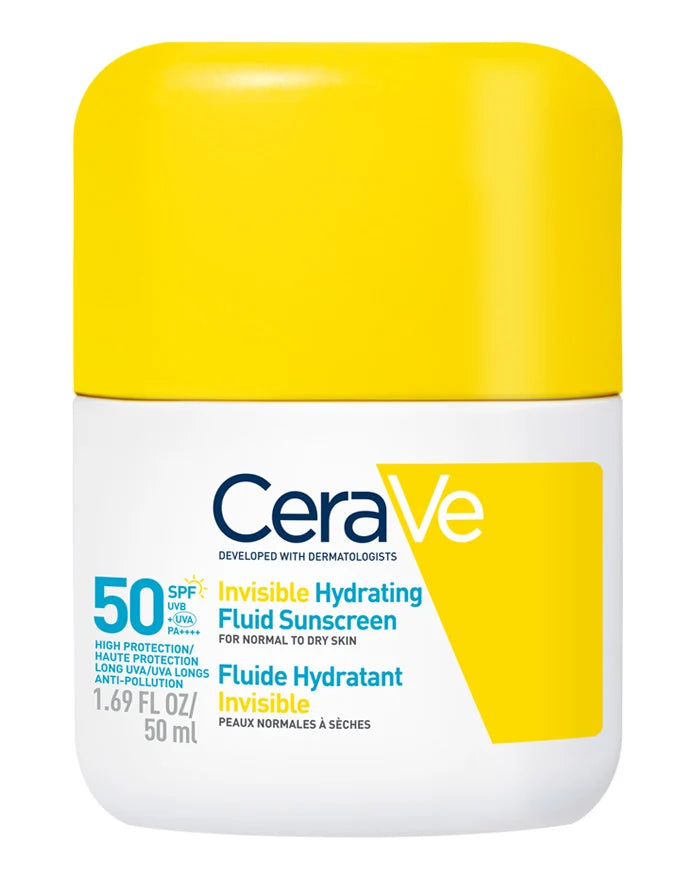CeraVe Invisible Hydrating Fluid Sunscreen SPF50 50 ml