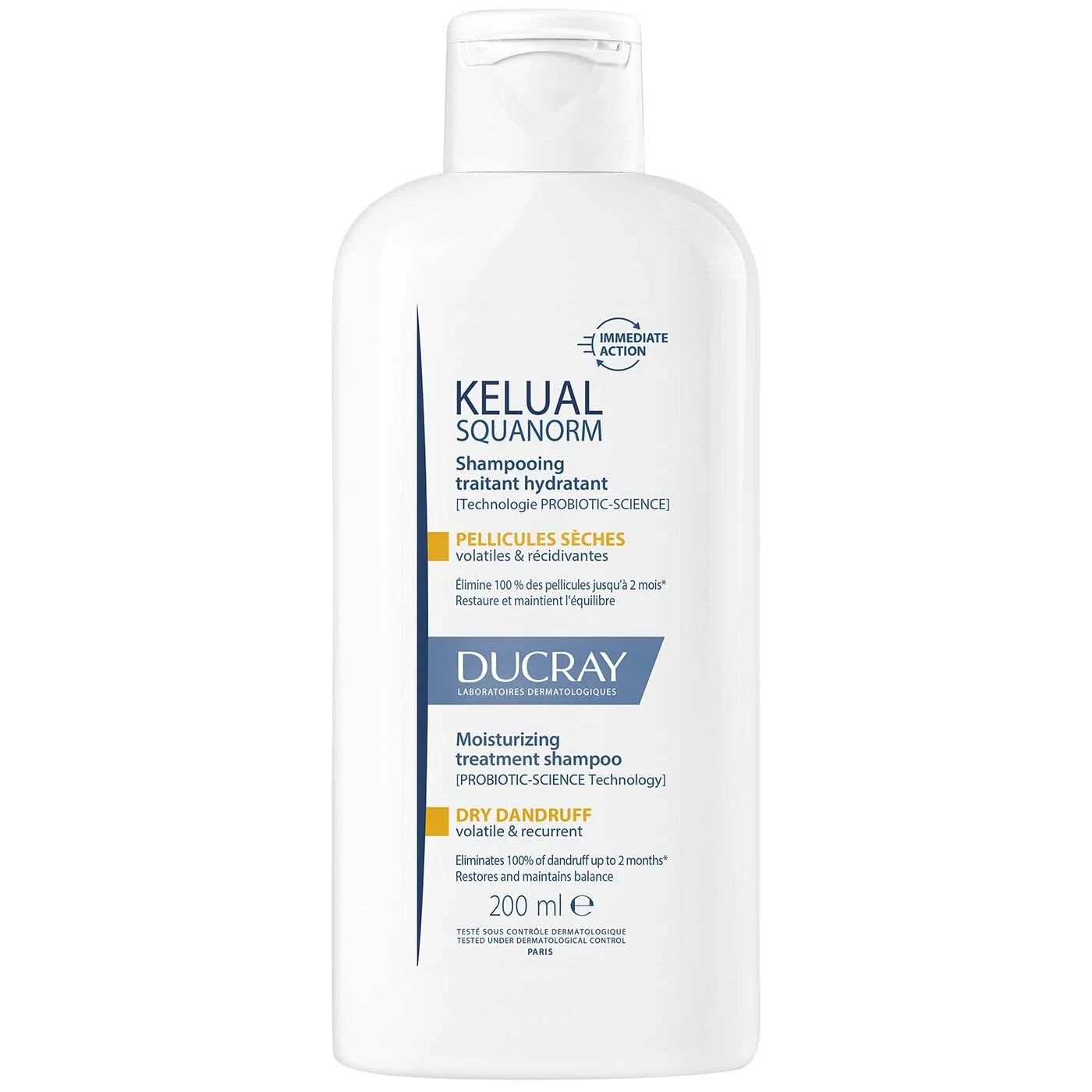 DUCRAY KELUAL SQUANORM Moisturizing Treatment Shampoo Dry Dandruff 200 ml