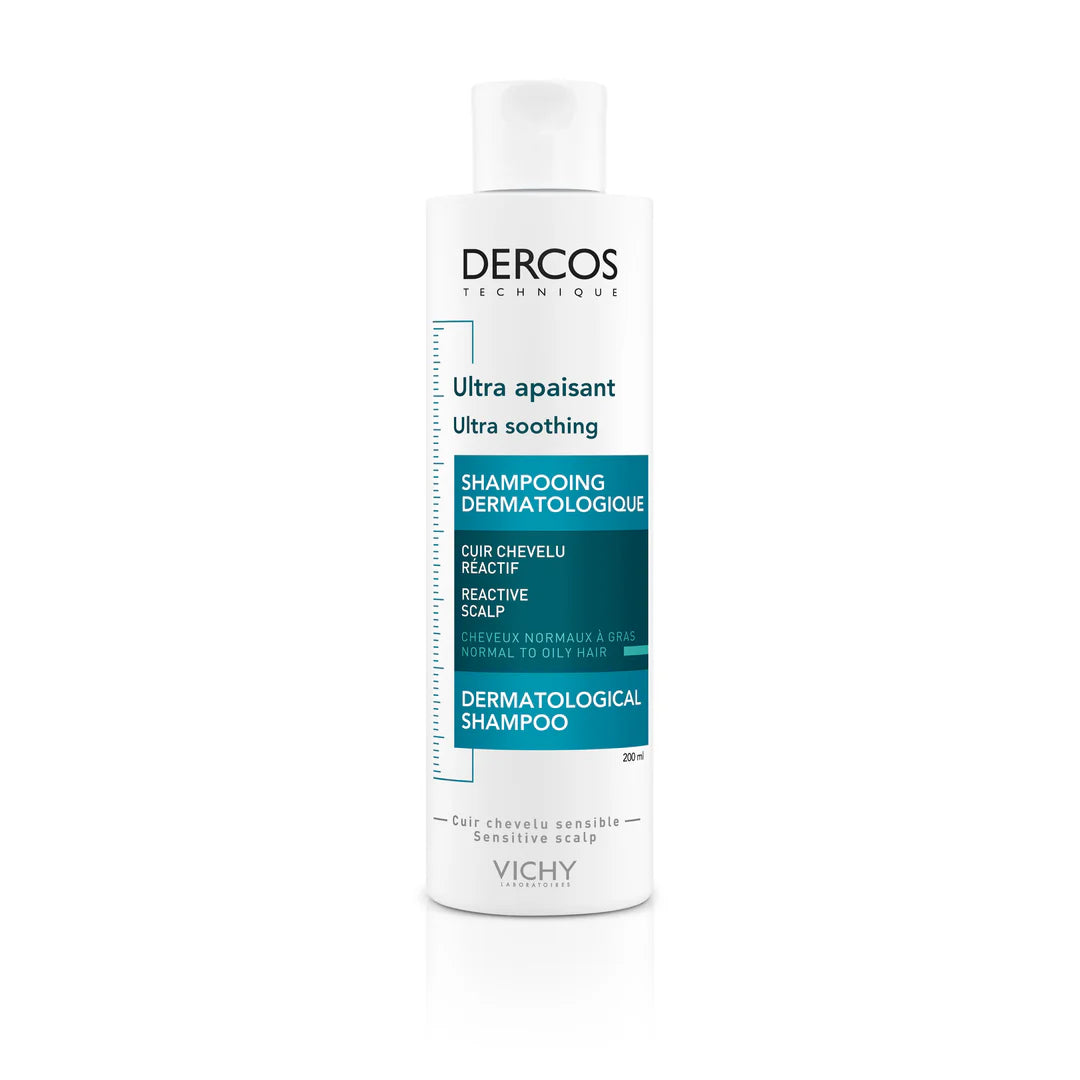 Vichy DERCOS Technique Ultra-Soothing Dermatological Shampoo (normaali ja rasvoittuva hiuspohja)  200ml
