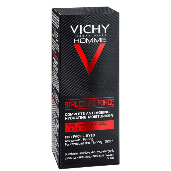 Vichy HOMME STRUCTURE FORCE Complete Anti-Ageing Hydrating Moisturiser 50ml